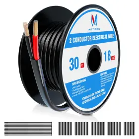 Mic-cw-790 Mictuning 18 Gauge Wire 30ft 2 Conductor Electrical 18awg-2c