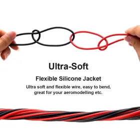 Mp-c002-04-082 Milapeak 14 Gauge Silicone Wire Spool 40 Feet Ultra Flexible High Temp 200 Black/red #3