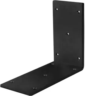 Cf0414-b-t4 Mountain Ark 4 Pcs 6 Inch Black Heavy Duty Steel Corner Braces 90 Degree Right #3