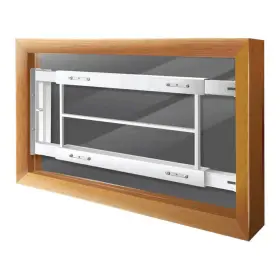 Mr. Goodbar 774003000427 Window Guard 3-bar Adjustable Width Horizontal/vertical Swing-away