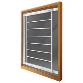 Mr. Goodbar 774003000847 Swing-away 29 Inch To 42 Adjustable Width 8-bar Window Guard