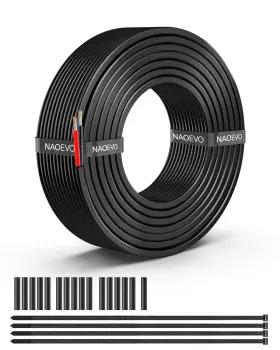 Ec2w16 Naoevo 16 Gauge Wire 2 Conductor Electrical Awg 30ft 2c-16awg