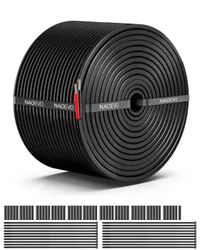 Ec2w16-50ft-1 Naoevo 16 Gauge Wire 2 Conductor Electrical Awg 50ft 2c-16awg