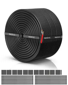 Ec2w18-100ft-1 Naoevo 18 Gauge Wire 2 Conductor Electrical Awg 100ft 2c-18awg