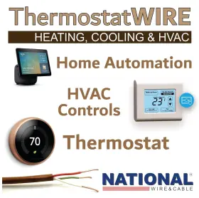 National Wire&cable 313113714734 18/3 50ft. Thermostat Doorbell Hvac 18awg-3c Brown #3