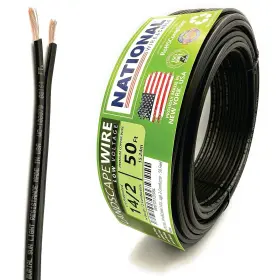 Natlw142d4b National Wire&cable 14/2 Low Voltage Landscape Lighting 14-gauge Black