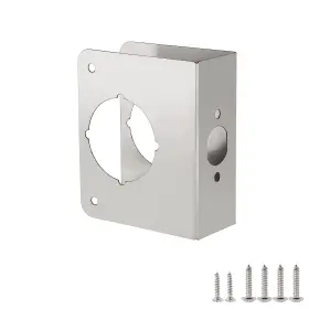 Nshs-60-45 Naubea Door Reinforcement Plate Stainless Steel Fits 1-3/4 Inch Doors 2-3/8 Backset