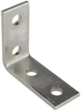 Br904 Newhouse Electric 90 Degree 4 Hole Strut Channel Bracket Silver No Magnets 4-hole