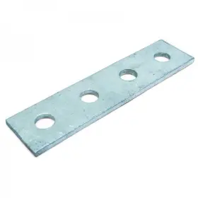 Brst4 Newhouse Electric Straight 4 Hole Strut Channel Bracket Silver No Magnets 4-hole