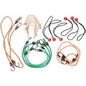 Ga0241 No Rubber Assorted Bungee Cords 24 Count