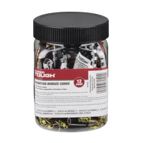 Ht70501-2 No Assorted Elastic Bungee Cords 8 - 36 Inch 12 Ct