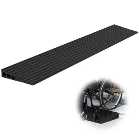 Rubber-1.2 Nuvium 1.2 Inch Rise Threshold Ramps For Doorways 35.5 Wide Natural Rubber Power Wheel