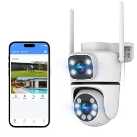 Cmoh-01sqw5mp08 Ohwoai 04-w-5v 2.4g/5g Dual Band Wifi Security Camera Wireless Outdoor 5mp Lens Ptz Su