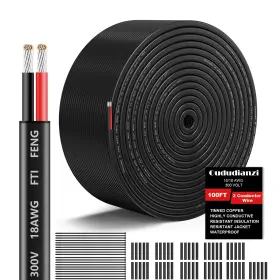 Sea101 Oududianzi 18 Gauge Wire 2 Conductor Electrical Awg 100ft 2c-18awg