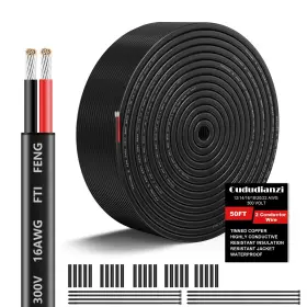 Oududianzi Sea103 16 Gauge Wire 2 Conductor Electrical Awg 50ft 2c-16awg