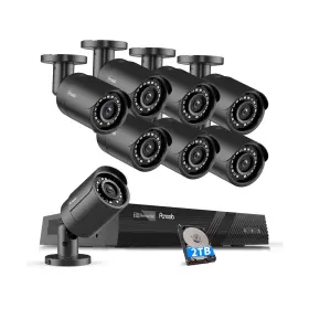 Pb37f30808-8m Panoob Poe Security Camera System 4k 8x 8mp Wired Outdoor Home Surveillance Ip