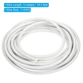 Pta220618tt0044 Patikil 16.4ft 11awg High Temperature Wire -60-350 Degrees White #2