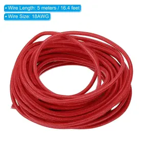 Pta240312tt000961eu Patikil 16.4ft 18awg Electronic Wire -30 To 200 Degrees Celsius Insulated Hi #2
