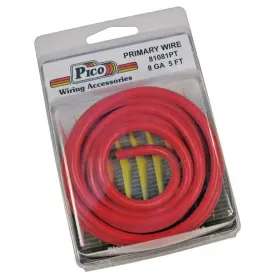 Pico Wiring Accessories 035704510814 81081pt Primary Wire - 8 Awg Red 5ft Pack