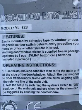 Yl-323 Pie Apartment Security Entry Door Window Alarm Anti Burglar Wireless Magnetic Sensor #3