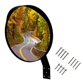 Piq002a-v01 Productiq Llc 12 Inch Convex Mirror Outdoor Or Indoor Wide Angle View 12-inch Black