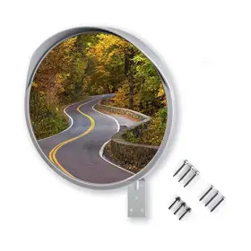 Piq002gc-v01 Productiq Llc 18 Inch Convex Mirror Outdoor Or Indoor Wide Angle View 18-inch Grey