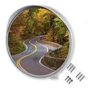 Piq002gd-v01 Productiq Llc 24 Inch Convex Mirror Outdoor Or Indoor Wide Angle View 24-inch Grey