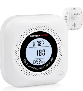 Yc302 Protectmeter Carbon Monoxide Detectors Temperature And Humidity Monitor 3-in-1 Portable Plug