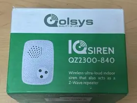 Qz2300840 Qolsys 2025 Iq Siren Z-wave Plug-in 105 Db Alarm With Strobe Battery Back-up