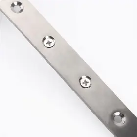 Q-p-4m Qpingh 4pcs Flat Mending Plate 12 Inch Straight Braces Stainless Steel Silver #3