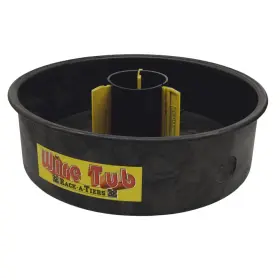 Rack-a-tiers 18455 Rack-a-tiers Wire Tub - Coil Dispenser Dispense And Rewind Black