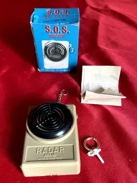 999p Radar Brand Vintage S.o.s. Buzzer Vigilant Burglar Alarm No Globe