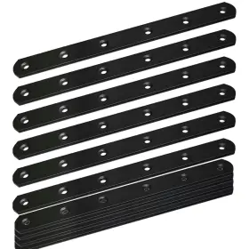Redovant 747301998321 12pack Straight Brackets Black 8inch 200mm Mending 8 Inch 12 Pack
