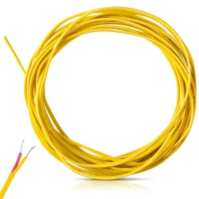 Hat-relaxweex-0548 Relaxweex K-type Thermocouple Wire Awg 24 Solid W. Pvc Insulation For Making Yellow