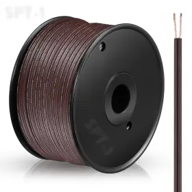 Relaxweex-ebtu-0145 Relaxweex 250 Ft Bulk Blank Wire 18/2 Electrical Lamp Cord 18awg Brown
