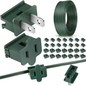 Relaxweex-jsb-6202 Relaxweex 18/2 Electrical Wire With Extra Vampire 300 Ft Green