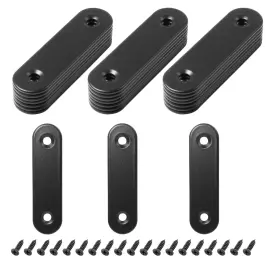 Sdd210915003 Rierdge 24 Sets 2.5 Inch Stainless Steel Flat Plate -60mm-black Black