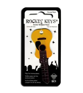 Kw11 Rockin Keys By Hillman Group Guitar Blank Acoustic And Electric Key Kwikset Or Schlage