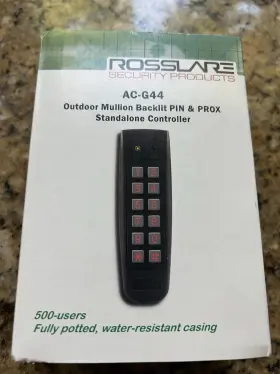 Ac-g44 Rosslare Outdoor Backlit Standalone Pin And Proximity Controller 125khz