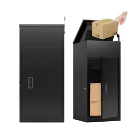 Sapital 749614639076 Package Delivery Boxes For Outside Metal Parcel Drop Box Large