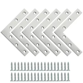 Aj7120l-6p-fba Sayayo L Brace 120x120mm / 5 Inch X Metal 120x120mm-6pcs Brushed Nickel