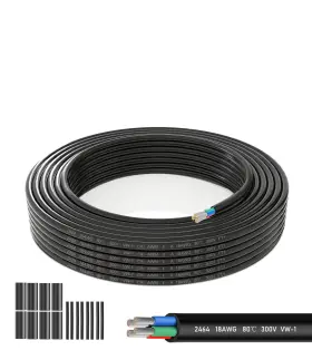 Ul2464-15m-18 Schdra Ul2464-15m-18/4 18 Awg 4 Conductor Electrical Wire-18/4 Gauge Stranded Pvc 49.21ft