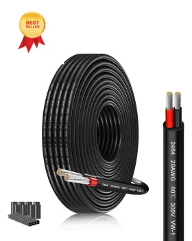 Ul2464-8m-20 Schdra Ul2464-8m-20/2 20 Gauge 2 Conductor Electrical Wire 20/2 Awg 26.25ft Stranded Tinned