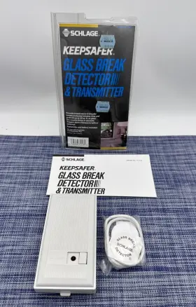 Schlage 043156711130 New Keepsafer Window Glass Break Detector Transmitter - New/open Box
