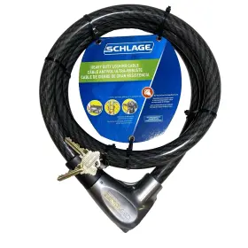 Kc220e220 Schlage Kryptonite Locking Cable 6 Ft X 20mm 3/4 Inch Heavy Duty Steel Key