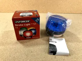 Sl-126-a24q Seco-larm Sl-126-a24q/b Enforcer Xenon Strobe Light 24vdc Blue Lens