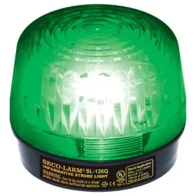 Sl-126-a24q Seco-larm Sl-126-a24q/g Enforcer Xenon Strobe Light 24vdc Green Lens