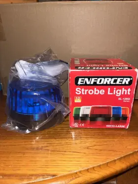 Sl-126q Seco-larm Sl-126q/b Enforcer Xenon Strobe Light 12vdc Blue Lens