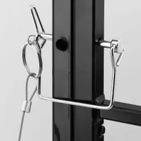 S-4782 Segal Window Guard 31 Inch X54 X21 4-bar Horizontal Painted Carbon Steel Hinged #3