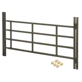 S-4782 Segal Window Guard 31 Inch X54 X21 4-bar Horizontal Painted Carbon Steel Hinged